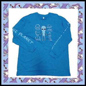 CULTURE FLY ☆ STRANGE PLANET ☆ UNISEX ☆ LONG SLEEVE TEE  ☆ 3XL ☆ NWT
